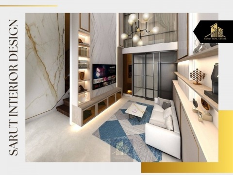 รับบิ้วอินคอนโดเพดานสูงสองชั้น